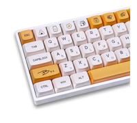 PBT Dye-Sub - Juego de 138 Teclas XDA Profile Honey Milk Keycaps para Teclado mecánico 61/64/87/104/108, interruptores Cherry MX