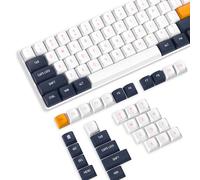 PBT Keycap Set para Teclado Gaming, 110 Teclas OEM Profile Teclas, Doble Disparo PBT Duradero, ANSI US Layout, para Gateron Kailh Cherry MX Switches Teclado Mecanico, Azul Estrellado