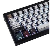 PBT Keycaps 134 Keys Manga Mixed Light Keycap, Retro Style Side Printed Shine Through Dye Sub Custom Keycaps for Cherry MX Switch German QWERTZ Layout Mechanical Keycaps