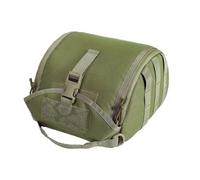 PBTMCD Bolsa Táctica For Casco Tipo Clamshell - Estuche De Transporte Compatible con MOLLE Nailon 1000D Protección Espuma For Cascos Fast(Green)