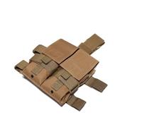 PBTMCD Bolsa Táctica For Pierna con Cargador Dual M4, Portador De Munición Compatible Molle Correa For For Airsoft Y Equipo Combate Al Aire Libre(Tan)