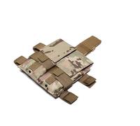 PBTMCD Bolsa Táctica For Pierna con Cargador Dual M4, Portador De Munición Compatible Molle Correa For For Airsoft Y Equipo Combate Al Aire Libre(CP)