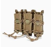 PBTMCD Bolsa Triple For Cargador De 9 Mm: Portador Munición Táctico Compatible con MOLLE For Airsoft Y Uso En Exteriores(CP)