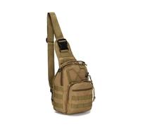 PBTMCD Bolso Bandolera De Entrenamiento Táctico 5L, Paquete Pecho Compatible con MOLLE, Bolso Hombro Nailon Alta Densidad Panel Insignia(T)