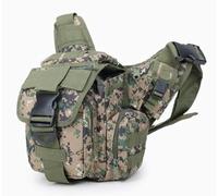 PBTMCD Bolso Táctico Compacto Molle Sling Bag, Paquete De Pecho Camuflaje, Equipo Hombro Nailon Repelente Al Agua For Airsoft CS, Campo Juego Y Senderismo(Color 2)