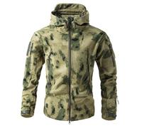 PBTMCD Chaqueta Táctica De Forro Polar Softshell For Hombre, Impermeable, Resistente Al Viento, con Capucha, Agua Cálida For Senderismo, Trabajo, Ropa Invierno(6#,3X-Large)