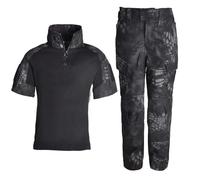 PBTMCD Conjunto De Pantalones Y Camisa Tiro Airsoft For Exteriores, Vestido Batalla, Conjunto Táctico, Ropa Combate, Uniforme For Niños(Typhoon,L)