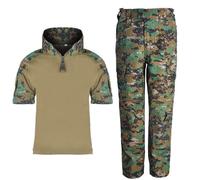 PBTMCD Conjunto De Pantalones Y Camisa Tiro Airsoft For Exteriores, Vestido Batalla, Conjunto Táctico, Ropa Combate, Uniforme For Niños(Dw,M)
