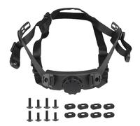 PBTMCD Correa De Barbilla For Casco Ajustable con Sistema Suspensión For Deportes Caza Al Aire Libre Fast Mich Airsoft Helmets(Black)