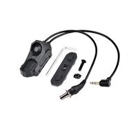 PBTMCD Interruptor De Presión Activación Remota con Botón Cable Doble Modular Táctico, For Riel 20mm Y Sistema Dual M/K((SF+3.5 Plug BK))