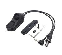 PBTMCD Interruptor De Presión Botón Cable Dual Remoto Modular, Conjunto Interruptor Doble Aumentada, Sistema M&K Riel 20 Mm(3.5+SF Plug)