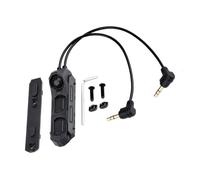 PBTMCD Interruptor De Presión Modular Remoto Tres Botones con Cable Doble For Linternas Las Series PEQ15/L3, Etc., Compatible Rieles 20 Mm(3.5+3.5 Plug)