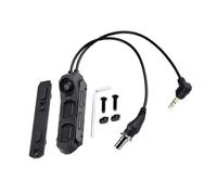 PBTMCD Interruptor De Presión Modular Remoto Tres Botones con Cable Doble For Linternas Las Series PEQ15/L3, Etc., Compatible Rieles 20 Mm(SF+3.5 Plug)