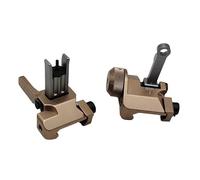 PBTMCD Juego De Miras Hierro Abatibles Delanteras Y Traseras: Respaldo Transición Rápida For Riel 20 Mm con Elevación Deriva Ajustables(DE)