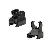 PBTMCD Juego De Miras Hierro Acero Perfil Bajo For Caza, Anodizadas Específicamente For Rieles Picatinny/Weaver