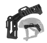 PBTMCD Kit De Montaje En Riel Lateral For Cascos Tácticos, Rieles Accesorios Nailon Duraderos con Hardware Completo, 1 Par(BK)