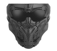 PBTMCD Máscara Facial Táctica De Paintball con Armadura Magnética: Diseño Calavera Ajustable Resistente A Impactos For Airsoft, Halloween Y Cosplay(Carbon Fiber)