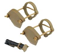 PBTMCD Paquete De 2 Cubiertas For Lente Linterna Táctica Mediana: Se Adapta A Luces 1,125” A,25”, con Cordones Choque Y Correa