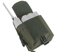 PBTMCD Paquete De Funciones Bolsa Administración Táctica MOLLE Grande con Compartimentos Dobles For Radios, Cargadores Y Accesorios(RG)