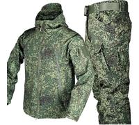 PBTMCD Uniformes Tácticos For Hombres, Conjuntos De Trajes Combate del Ejército Impermeables, Chaqueta Softshell, Pantalones, Ropa Caza(H,M)