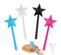 PBUSPU 4 Piezas Varita Mágica Salero y Pimentero Con 1 Embudo,Magic Wands Spice Dispenser Magical Salt & Pepper Stick para Cocina Cocina Comedor Decoración