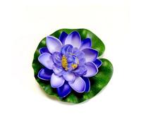 PBWERIGL Flores flotantes, Flores de Lirio Agua flotantes Loto Artificial 10-60 cm(10cm Blue)