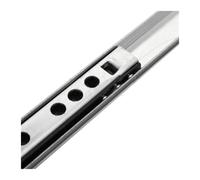 PBWERIGL Guías con rodamientos de Bolas, Guía Deslizante for cajón de extensión Completa, guía Bolas Acero 2 Secciones y 17 mm Ancho, Piezas(246mm)