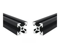 PBWERIGL Perfil de Aluminio con Ranura en V, 6063-T5, Multicolor, Varios tamaños for CNC DIY: 2 uds.(Black,100mm)