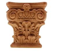 PBWERIGL Pies para Muebles y armarios, Patas de Muebles Madera Tallada sin Acabado, Repuesto, Varios tamaños(25x26cm/9.8x10.2inch)