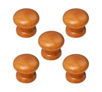 PBWERIGL pomos de madera para armarios/vitrinas, Perillas de madera for gabinetes con un solo orificio, paquete 30 distancias entre orificios 64 a 128 mm(30 Piece,Hole Distance 128mm)