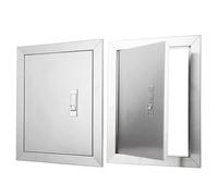 PBWERIGL Tapa de inspección, Panel de Acceso Acero Inoxidable 304 for plomería baño Cocina con Paneles Yeso(450x450mm (17.7x17.7in))