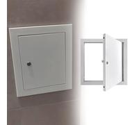 PBWERIGL Tapa de inspección, Panel de Acceso Bloqueable Destornillador Pestillo Montaje Empotrado Blanco(16x18in(40.6x45.7cm))