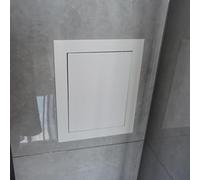 PBWERIGL Tapa de inspección, Panel de Acceso con Marco Aluminio for inspección plomería Paneles Yeso(White,350x400mm (14x16in))