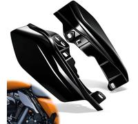 PBYMT - Deflector de Aire de posición Central Compatible con Harley Touring Road King, Street Electra, Glide 2009-2024 (Negro Brillante Intenso)