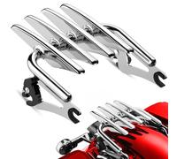 PBYMT Portaequipajes Desmontable Cromado Compatible con Harley Touring Street Glide Road King Electra Glide 2009-2023