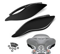 PBYMT Deflectores de Aire de alas Laterales, Parabrisas Lateral de carenado, Protector Lateral de carenado, deflectores de Viento Ajustables de Humo, compatibles con Harley Davidson Electra Glide