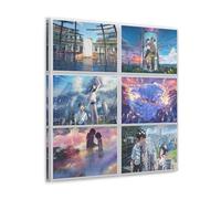 PBYOSCZYE Anime Movie Your Name Role Collective Fan Art Arte Mural Impresión de Imagen Moderna Decoración de Habitación Familiar 28 x 28 Pulgadas (70 x 70 cm)
