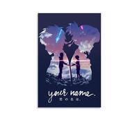 PBYOSCZYE Anime Movie Your Name Role Group Photos Arte Mural Impresión Moderna Habitación Familiar Decoración 40 x 60 cm (40 x 60 cm)