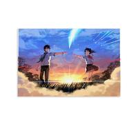 PBYOSCZYE Comics Movie Your Name Characters Arte Mural Impresión Moderna Habitación Familiar Decoración 20 x 30 Pulgadas (50 x 75 cm)