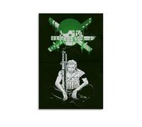 PBYOSCZYE Póster de arte de personajes de anime Roronoa Zoro Pintura decorativa Lienzo Arte de pared Salón Póster Dormitorio Pintura 40 x 60 cm (40 x 60 cm)