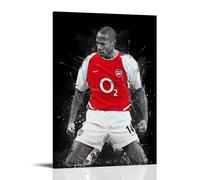 PBYOSCZYE Póster de jugador de fútbol Thierry Henry, pintura decorativa, lienzo, arte de pared, póster de sala de estar, pintura de dormitorio, 60 x 90 cm