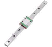 PC 1 MEG Guía lineal con MEG Carro, MGN7 MGN12 MGN15 MGN9 L 100-80 0mm miniatura lineal riel deslizante impresora 3d parte(MGN7H,300mm)