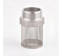 PC 304 Cubierta de malla con rosca macho de acero inoxidable para acuario, pecera, filtro de entrada de bomba de agua, manguera de bomba de riego de jardín, filtros, 2 pulgadas cortas