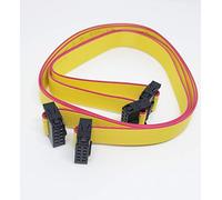 PC Accesorios - Conectores Pro 2 16 "40 cm f/f IDC 2 x 5 10P amarillo 1,27 mm Cable plano, 15 pulgadas 38 cm longitud de la red con 2,54 mm Fc 10 pines hembra a hembra