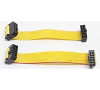 PC Accesorios - Conectores Pro 2 8 "20 cm F/F IDC 2 x 5 10P amarillo 1,27 mm Cable plano, 7 inches 18 cm Longitud de la red con 2,54 mm Fc 10 pines hembra a hembra