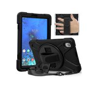 PC and Tablet Case+Shoulder Strap+Hand Band+360 Swivel Kickstand for Lenovo Tab M8 2020