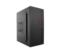 PC Case MPC-45 - Caja PC Micro-ATX y Mini-ITX Compacta con 2 x USB3.0 Frontales, Compatible con Gráficas de hasta 23 cm, 1 Soporte SSD/HDD 2.5" + 1 Soporte HDD 3.5. Color Negro