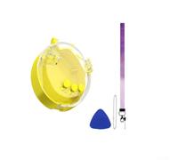 PC Clear Case for para tamagotchi para gen3 with Lanyard Yellow | High-quality PC material, para crystal clear view, protects against scratches and drops, includes yellow lanyard(Yellow)