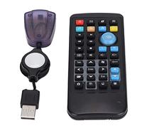 PC Control Remoto de Computadora Alcance de 18 M / 19.7yd Controlador de Computadora Inalámbrico Controlador de Centro Multimedia Mini USB con Receptor USB para Windows, para DVD / VCD / MP3 / Medios