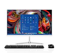 PC de escritorio todo en uno 2024 de 23.8 pulgadas, Windows 11, WiFi 6, pantalla FHD, 8 GB de RAM, SSD de 256 GB, procesador Intel N5095, Bluetooth, mouse y teclado con cable